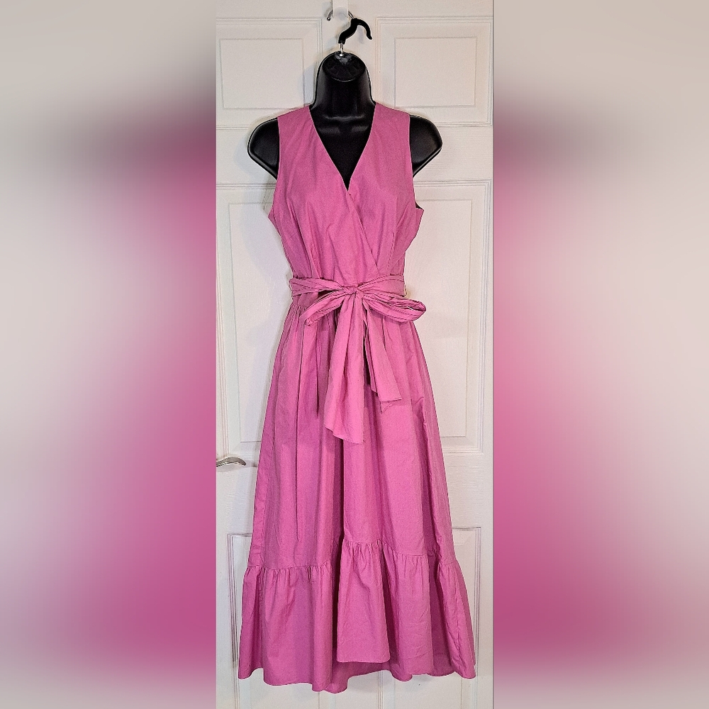 J. Crew Pink Sleeveless Maxi Dress